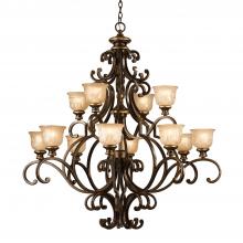  7412-BU - Norwalk 12 Light Bronze Umber Chandelier