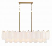  ADD-317-AG-WH - Addis 14 Light Aged Brass Chandelier