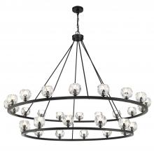  ARA-10269-MK - Aragon 30 Light Matte Black Chandelier