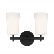  COL-102-BK - Colton 2 Light Black Bathroom Vanity