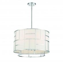  DAN-406-PN - Libby Langdon for Crystorama Danielson 6 Light Polished Nickel Chandelier