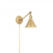  MOR-8800-AG - Morgan 1 Light Aged Brass Task Sconce