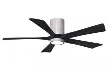  IR5HLK-BW-BK-52 - IR5HLK five-blade flush mount paddle fan in Barn Wood finish with 52” solid matte black wood bla