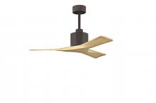  NK-TB-LM-42 - Nan 6-speed ceiling fan in Textured Bronze finish with 42” solid light maple tone wood blades