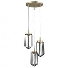  IN31501AB - Reece 3-Light Aged Brass Chandelier