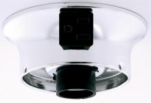  90/121 - 3-1/4" Wired Holder With Convenience Outlet; Chrome Finish; Includes Hardware; 60W Max