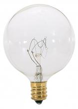  S3822 - 25 Watt G16 1/2 Incandescent; Clear; 1500 Average rated hours; 232 Lumens; Candelabra base; 120 Volt