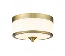  307F-HBR - 3 Light Flush Mount