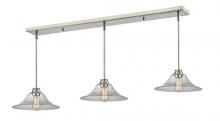  428MP14-3BN - 3 Light Linear Chandelier