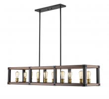  472-10L-RM - 10 Light Linear Chandelier