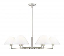  744-44R-BN - 6 Light Chandelier