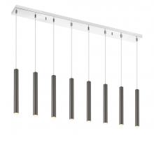  917MP12-PBL-LED-8LCH - 8 Light Linear Chandelier