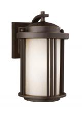  8547901EN3-71 - Crowell contemporary 1-light LED outdoor exterior small wall lantern sconce in antique bronze finish