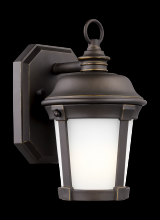  8550701EN3-71 - Calder traditional 1-light LED outdoor exterior small wall lantern sconce in antique bronze finish w