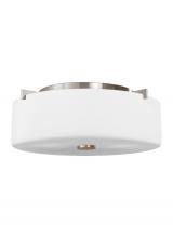  FM313EN3/BS - Small Two Light Flush Mount