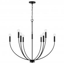  452191MB - 8-Light Chandelier in Matte Black