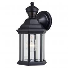  T0731 - Auburn Dualux 6.25-in. Outdoor Motion Sensor Wall Light Textured Black