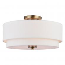  C0280 - Burnaby 16-in Semi-Flush Mount Matte Brass