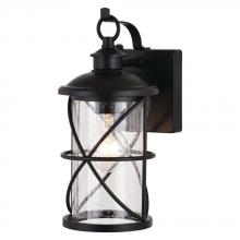  T0633 - Adams 5.5-in. W Outdoor Wall Light Black