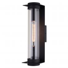  T0712 - Brighton Park 18-in. H Outdoor Wall Light Textured Black