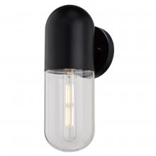  T0758 - West Loop  12.5-in.H Outdoor Wall Light Matte Black