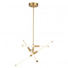  P0426 - Avalon 27.25-in. 6 Light LED Pendant Muted Brass