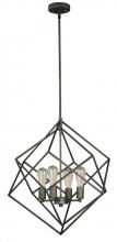  P0187 - Rad 23.5-in. 4 Light Pendant Warm Pewter