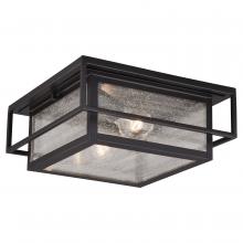  T0470 - Hyde Park 12-in Outdoor Flush Mount Ceiling Light Espresso Bronze