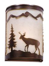  WS55408BBZ - Bryce 8-in Deer Wall Light Burnished Bronze