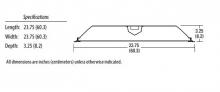 Acuity Brands 2GTL 2 48L GZ10 LP840 - Lensed LED Troffer, Two lamps, Nominal 4