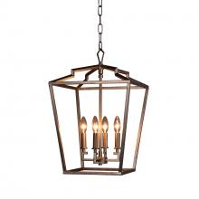  H6124S-4AS - Camilla Small Chandelier with Antique Silver