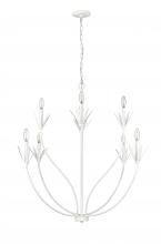  12708-TWH - Primrose 8-Light Chandelier Ceiling Light Textured White