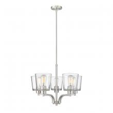  497005-BN - Evalon 5-Light Chandelier Ceiling Light Brushed Nickel