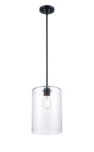  9611-MB - Moven 1-Light Mini-Pendant Light Matte Black