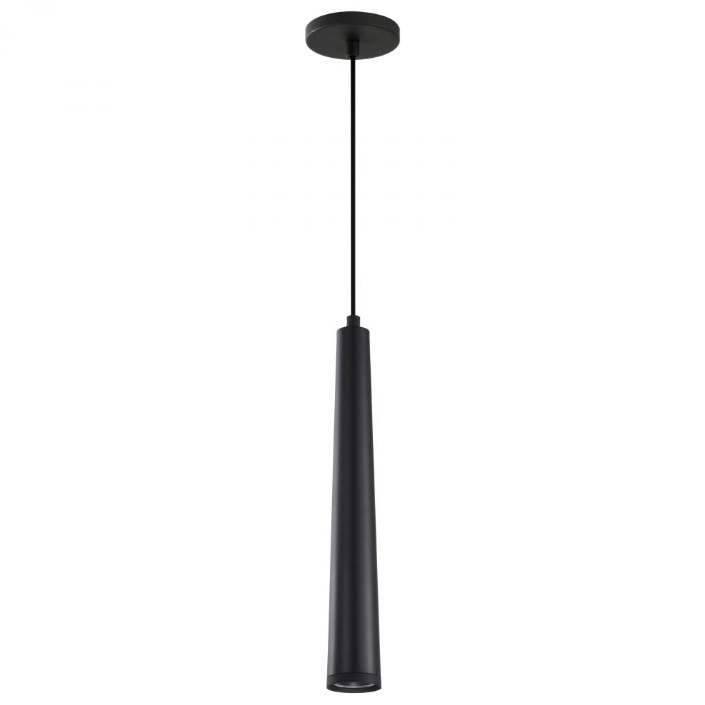 Melrose; 12 Watt; 16"; LED Pendant; Matte Black Finish