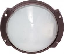  60/517 - 1 Light - 11'' Oblong Round Bulkhead - Architectural Bronze Finish