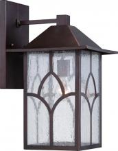  60/5643 - Stanton - 1 Light - 10" Wall Lantern with Clear Seed Glass - Claret Bronze Finish Finish