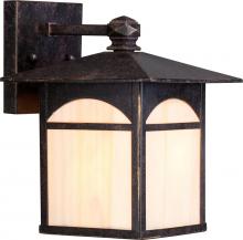  60/5651 - Canyon - 1 Light - Wall Lantern with Honey Stained Glass - Umber Bronze Finish Finish