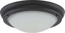  62/518 - Poke - Large LED Flush Fixture with Satin White Glass