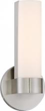  62/731 - Bond - Single LED Small Sconce with White Acrylic Lens - Brushed Nickel Finish